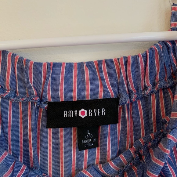 Off the shoulder stripped half sleeve - Picture 2 of 3